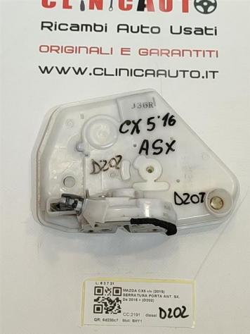 SERRATURA ANTERIORE SINISTRA MAZDA CX-5 Serie SHY1 (1216) - Foto 7