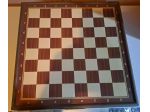 Didatto Dama e Scacchi scacchiera in legno vintage con istruzioni