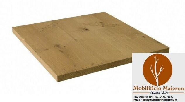 Piani Tavoli 80X80 Arredamento Bar In Legno Massello Cod5001RC