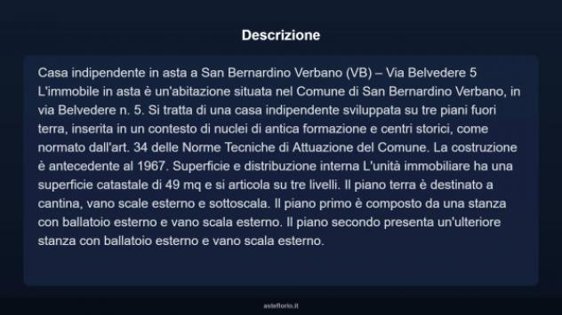 Immobile in asta di 49 m² in vendita a San Bernardino Verbano - Foto 3