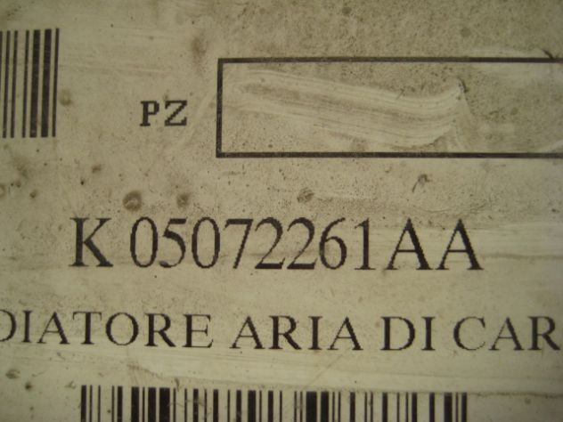 SCAMBIATORE INTERCOOLER CHRYSLER VOYAGER 2.5 CRDI 05072261AA - Foto 2