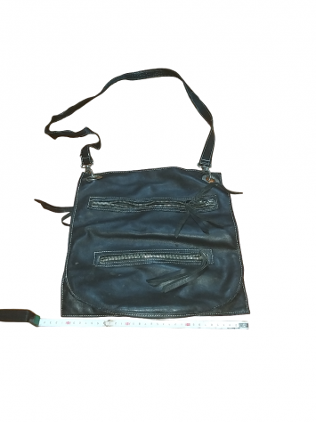 Borsa pelle nera donna vintage