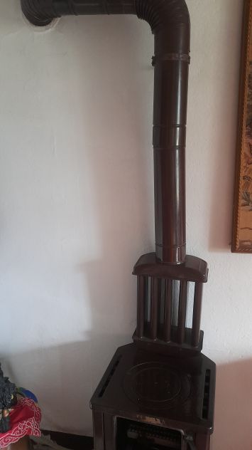 Stufa a legna con bruciatore a metano - Foto 4