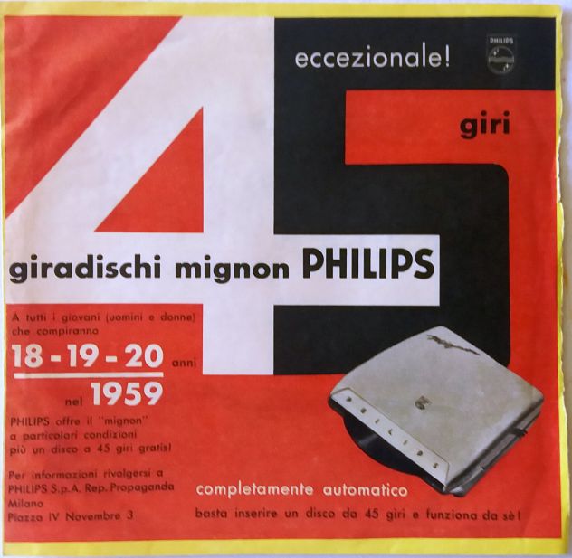 4 Flexi-disc -Inserti aIla Rivista Il Musichiere con pubblicità diverse-1959