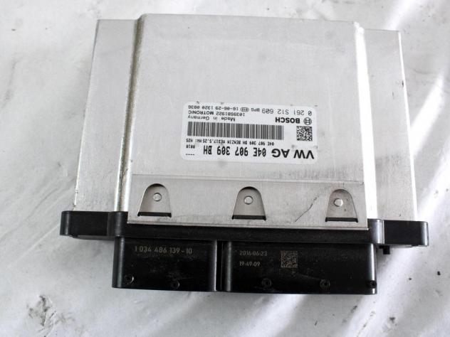 04E907309BH KIT ACCENSIONE AVVIAMENTO SEAT LEON FR 1.4 B 92KW 6M 5P (2016) RICAMBIO USATO CON CENTRALINA MOTORE, QUADRO STRUMENTI, BLOCCHETTO ACCENSIO - Foto 3