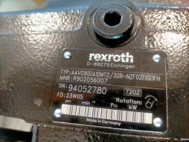 Pompa Rexroth A4VG90DA1DMT2/32R-NZF02F021FH - Foto 4
