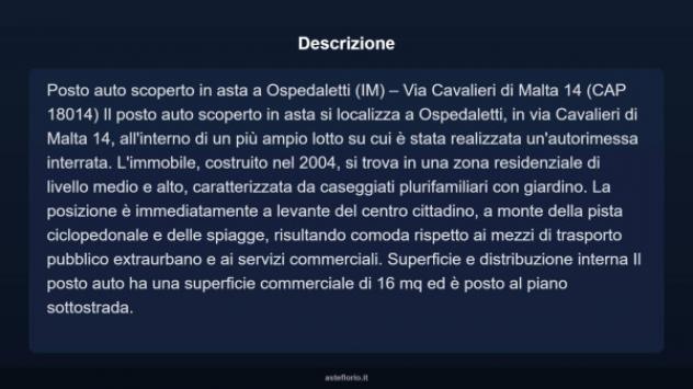 Immobile in asta di 16 m² in vendita a Ospedaletti - Foto 3