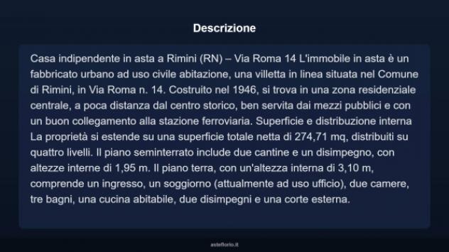 Immobile in asta di 274 m² con più di 5 locali in vendita a Rimini - Foto 4