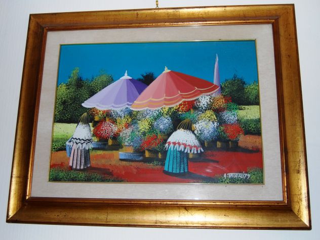 quadro olio su tela Tatari cm. 50x70 - Foto 6
