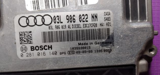 Ecu EDC17CP20 AUDI A4 A5 2.0TDI 0281016140 03L906022NN - Foto 6