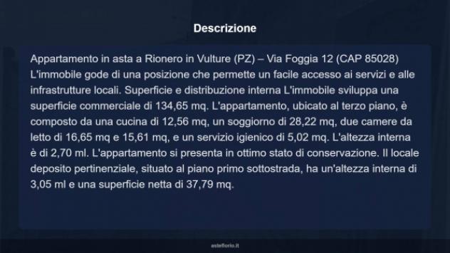 Immobile in asta di 134 m² in vendita a Rionero in Vulture - Foto 12