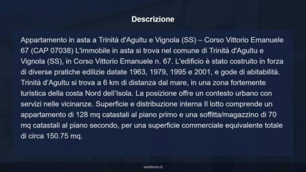 Immobile in asta di 128 m² con più di 5 locali in vendita a Trinità d'Agultu e Vignola - Foto 17