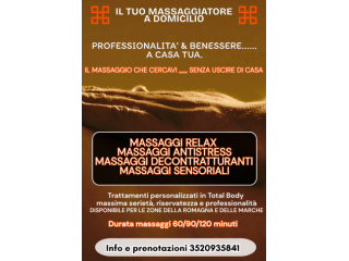 Massaggi - benessere Rimini - IL TUO MASSAGGIATORE A DOMICILIO Tel:3520935841