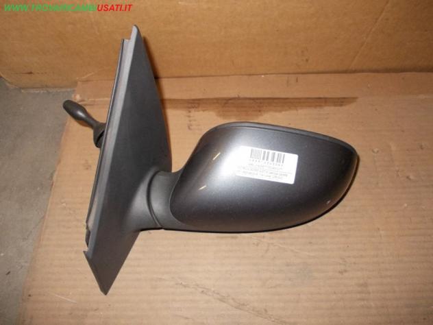 RETROVISORE EST.S.(senza calotta, con regolazione manuale) GRIGIO SCURO MET. LANCIA YPSILON (843-TE/TI)  Vetri e Retrovisori  Cristalli  Retrovisori