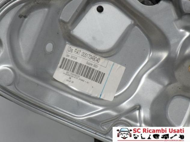 MECCANISMO ALZAVETRO POST. DX FIAT Idea 2° Serie 517349040 (0508) - Foto 3