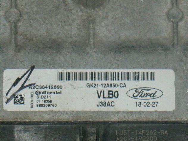 gk2112a650ca ECU ford transit custom a2c38412600 gk21-12a650-ca sid211 vlb0 - Foto 2