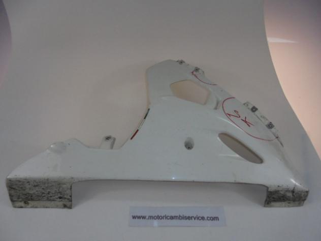 CARENA SINISTRA INFERIORE IN VETRORESINA YAMAHA YZFR6 RJ03 (2003-2004) 5SLY280800P0 NON ORIGINALE DA RIVERNICIARE - Foto 2