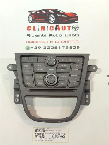 PANNELLO COMANDI AUTORADIO OPEL Meriva 3° Serie 20766593 B14NEL (10)