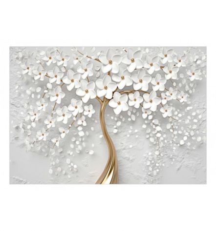 Fotomurale Adesivo Con Un Albero Di Magnolie Arredalacasa - Foto 2