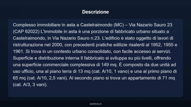 Immobile in asta di 149 m² in vendita a Castelraimondo - Foto 6