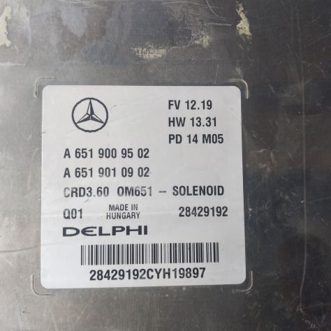 CENTRALINA MOTORE DELPHI Motore ECU, Mercedes, A6519009502, A 651 900 95 02, A65 - Foto 2