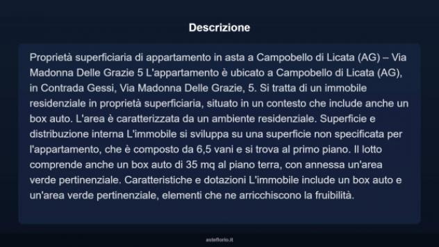 Immobile in asta di 98 m² con più di 5 locali e box auto in vendita a Campobello di Licata - Foto 3