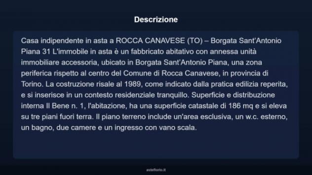 Immobile in asta di 275 m² con più di 5 locali in vendita a Rocca Canavese - Foto 4