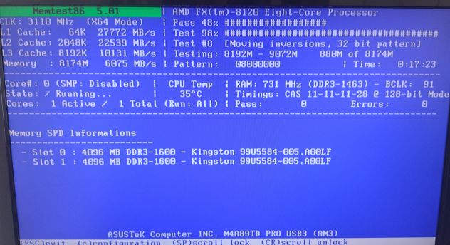 8 GB Ram DDR3 Kingston kvr16n11s8/4 Testate 1,5V Low Profile KIT pc 1600 mhz - Foto 3
