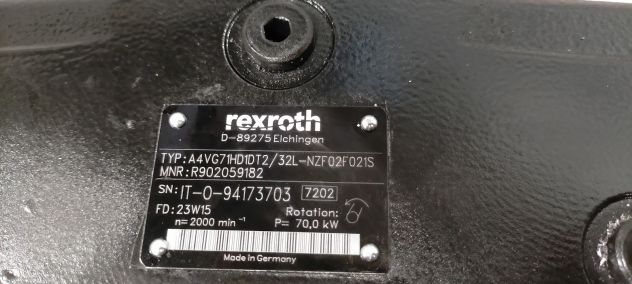 Pompa oleodinamica Rexroth A4VG71HD1DT2/32L-NZF02F021S - Foto 4