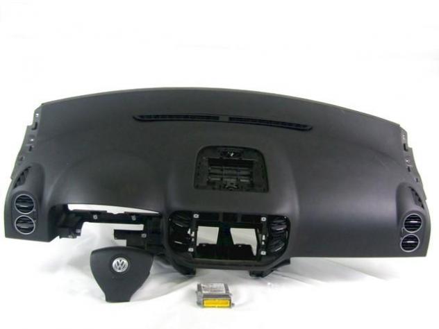 1K0909605R KIT AIRBAG VOLKSWAGEN GOLF PLUS 1.9 D 77KW 5M 5P (2006) RICAMBIO USATO CON CENTRALINA AIRBAG, AIRBAG VOLANTE GUIDATORE, AIRBAG PASSEGGERO,