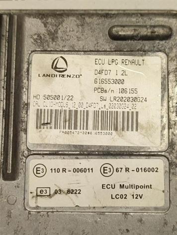 CENTRALINA GPL RENAULT Clio Serie 616553000 LR202030G24 D4FD7 bifuel/gas 1149 (0815) - Foto 2
