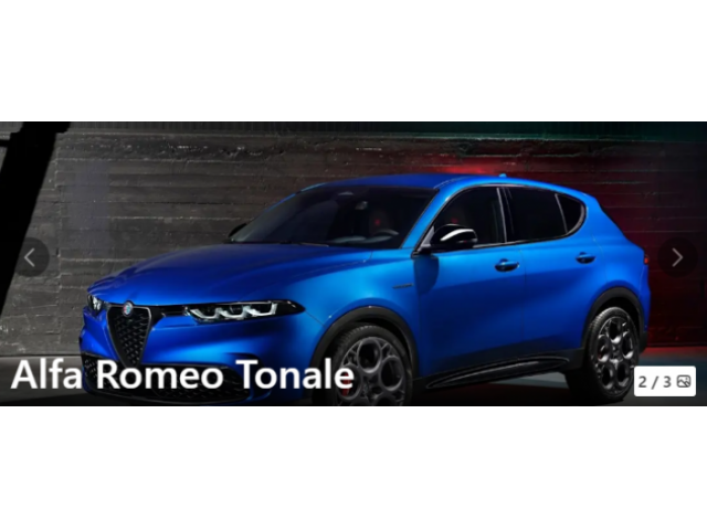 MUSATA COMPLETA ANTERIORE FRONTALE ALFA ROMEO TONALE
