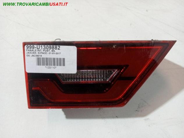 FANALE INT. POST. SX 999-U1309882 Parti elettriche  Fanaleria  Fanali  Fanale int. post. s JAGUAR - E-PACE - 2017