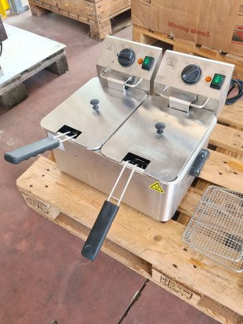friggitrice inox doppia vasca usata
