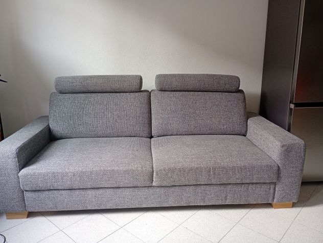 Divano grigio 3 posti - Foto 5