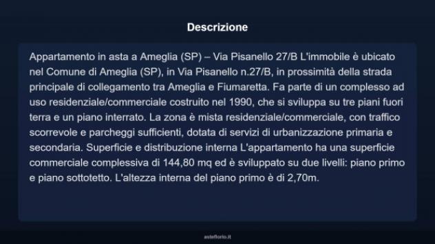Immobile in asta di 144 m² con più di 5 locali e box auto in vendita a Ameglia - Foto 5