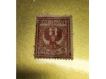 Francobolli serie floreale con aquila Sabauda 1901