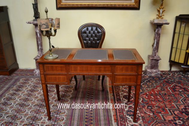 Scrittoio da centro cm.109 stile Luigi XVI - Foto 8
