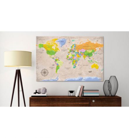 Quadro Di Sughero Mondo Cm.90x60 E 120x80 Arredalacasa - Foto 2