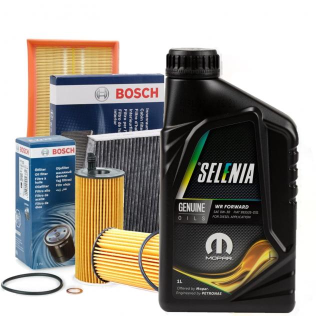 Kit tagliando Filtri Bosch 5lt Selenia Wr 0w30