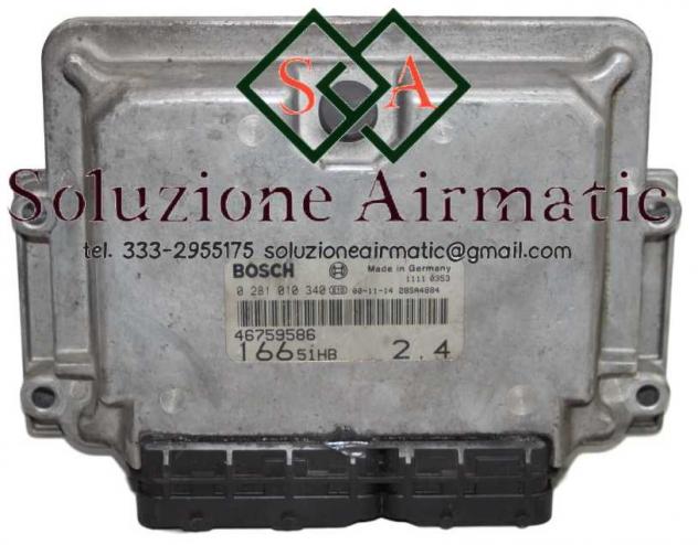 0281010340 46821768 Alfa 166 2.4 JTD centralina motore Bosch