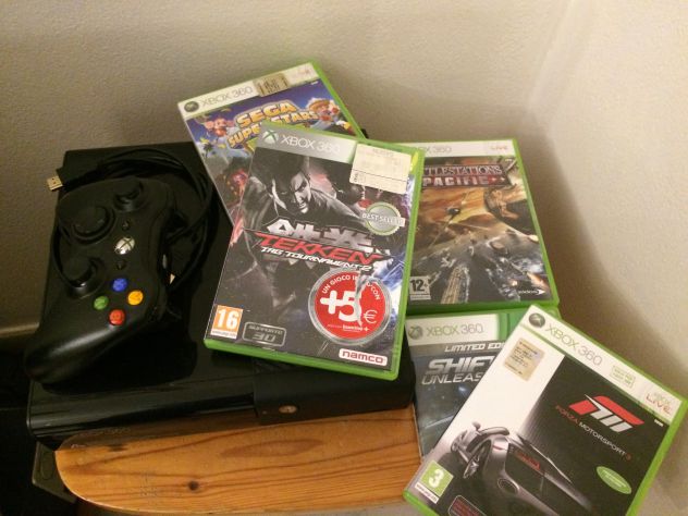 Console xbox 360 slim, giochi, controller - Foto 7