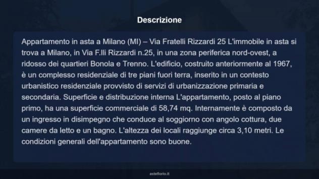 Immobile in asta di 58 m² in vendita a Milano - Foto 15