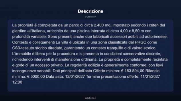 Immobile in asta di 341 m² con più di 5 locali e box auto doppio in vendita a Oglianico - Foto 13