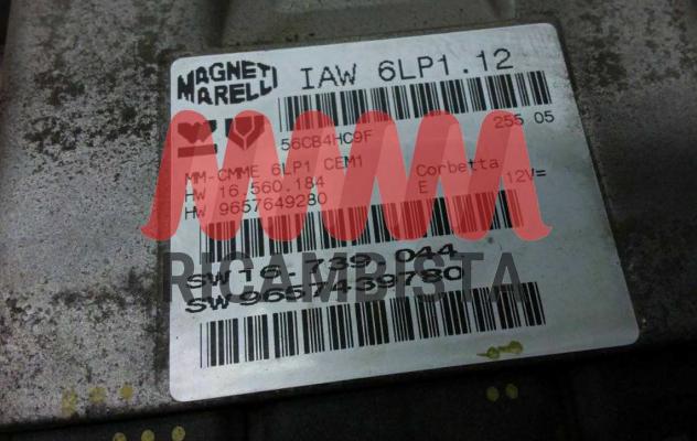9654792980 IAW6LP1.12 Peugeot 307 2.0 centralina motore Magneti Marelli - Foto 2