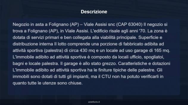 Immobile in asta di 595 m² in vendita a Folignano - Foto 8