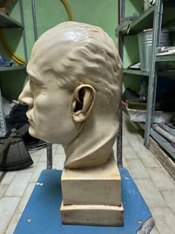 Busto in marmo di carrara anni 20/30 di Mussolini - Foto 3