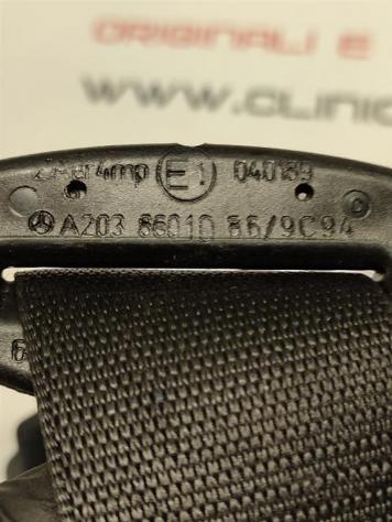CINTURA DI SICUREZZA ANTERIORE DESTRA MERCEDES Classe C Berlina W203 A2038601086 642 (0004) - Foto 3