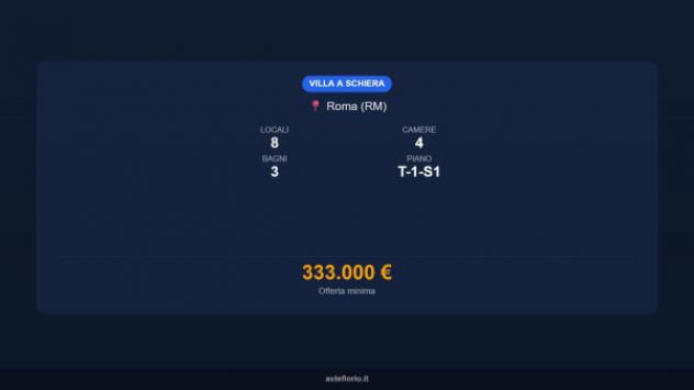 Immobile in asta di 200 m² con più di 5 locali e box auto doppio in vendita a Roma - Foto 15