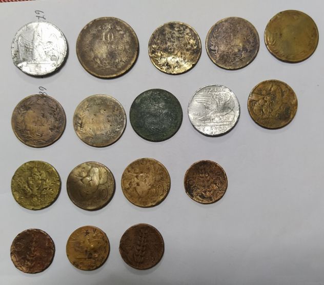 R119 - lotto di varie monete antiche italiane - Foto 2